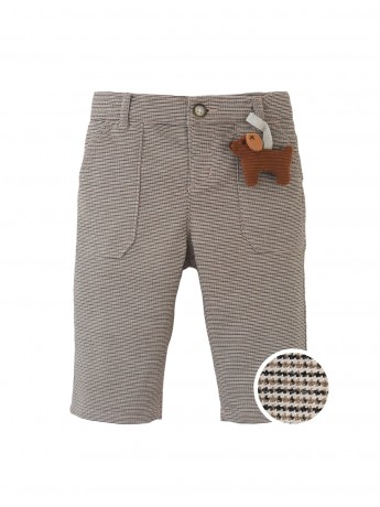 Baby Giorgio Micro- Houndstooth Slacks