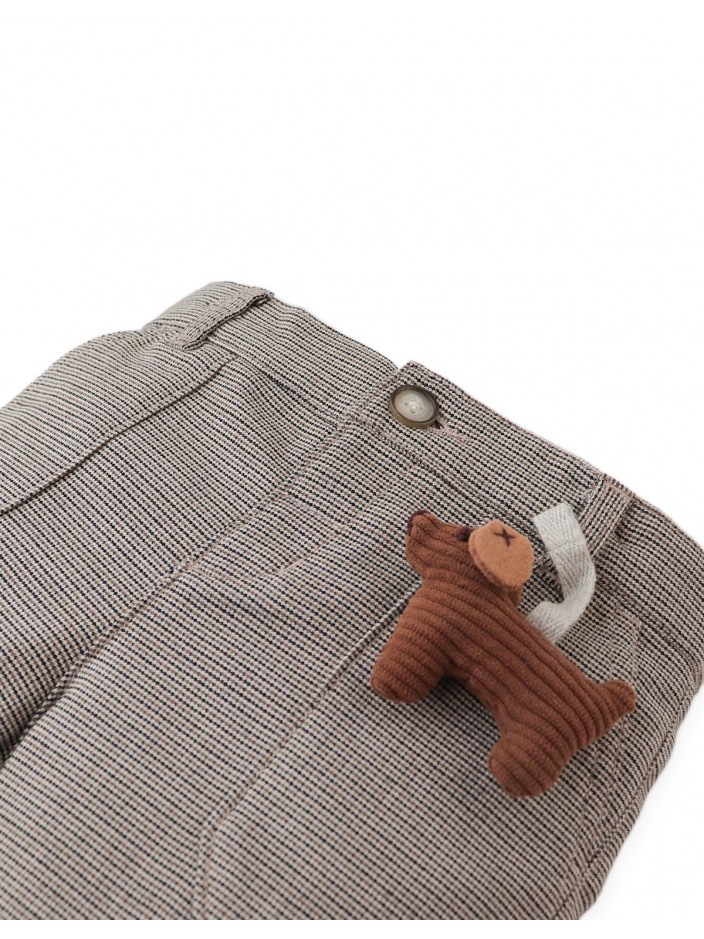 Baby Giorgio Micro- Houndstooth Slacks