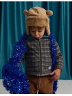 Baby Anthony Reversible Jacket in Plaid and Sherpa