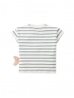 Baby Yuki Striped Tee with Angler Fish Appliqué