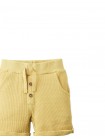 Baby Chen Waffle Drawstring Shorts with Button Details