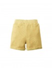 Baby Chen Waffle Drawstring Shorts with Button Details