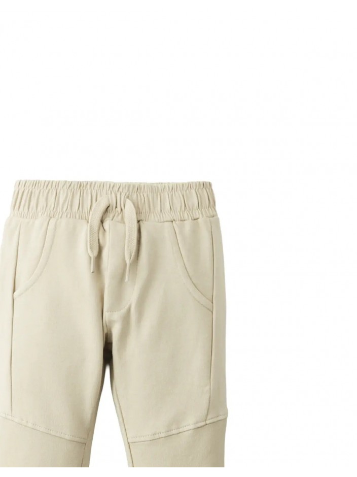 Baby Shoji Paneled Drawstring Joggers with Scoop Pockets