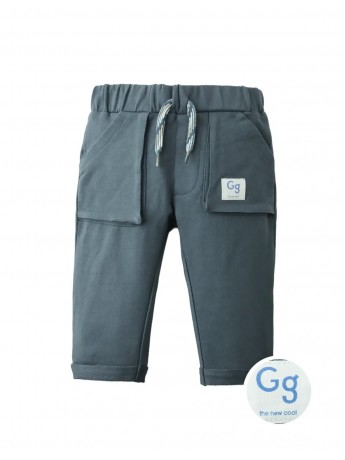 Baby Ronin Drawstring Joggers with Side Pockets and Logo Patch