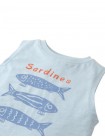 Baby Riki Graphic Tank Top in Sardine Fish