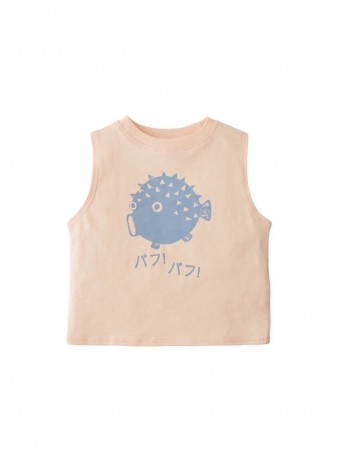 Baby Riki Graphic Tank Top in Pufferfish