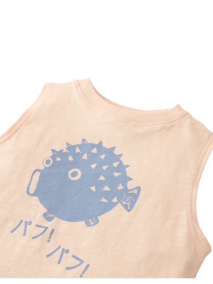 Baby Riki Graphic Tank Top in Pufferfish