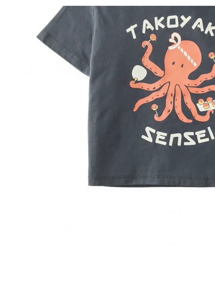 Baby Tobi Graphic Tee in Takoyaki Octopus