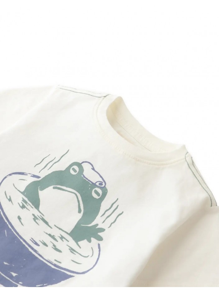 Baby Tobi Graphic Tee in Bowl Frog