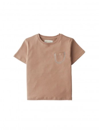 Baby Kazu Pocket Tee with Contrast Stitching