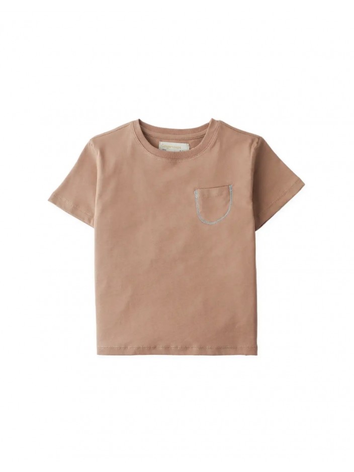 Baby Kazu Pocket Tee with Contrast Stitching