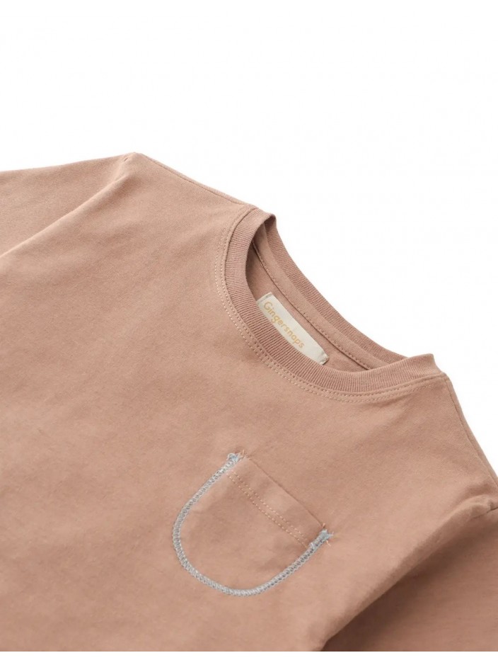 Baby Kazu Pocket Tee with Contrast Stitching