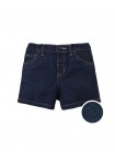 Baby Haru Dark Wash Denim Shorts