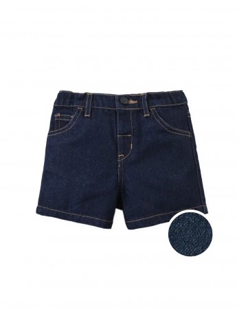 Baby Haru Dark Wash Denim Shorts