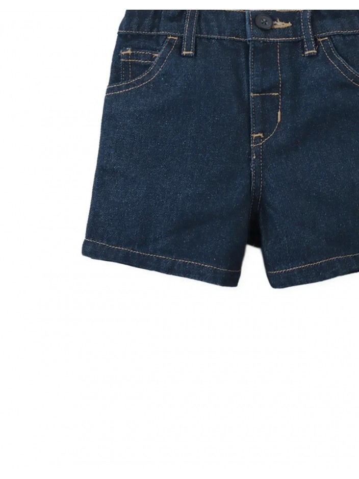 Baby Haru Dark Wash Denim Shorts