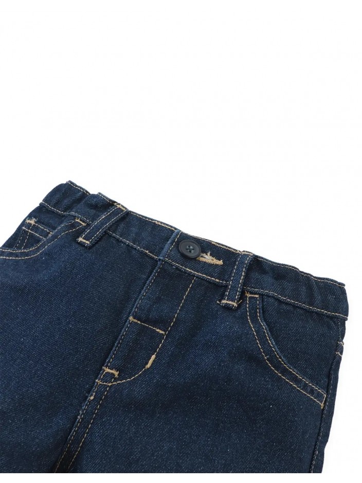Baby Haru Dark Wash Denim Shorts