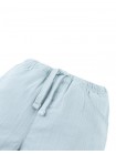 Baby Lee Linen-Like Drawstring Shorts with Embroidered Border
