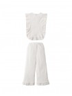 Samantha Ribbed Ruffle Top and Pants Set
