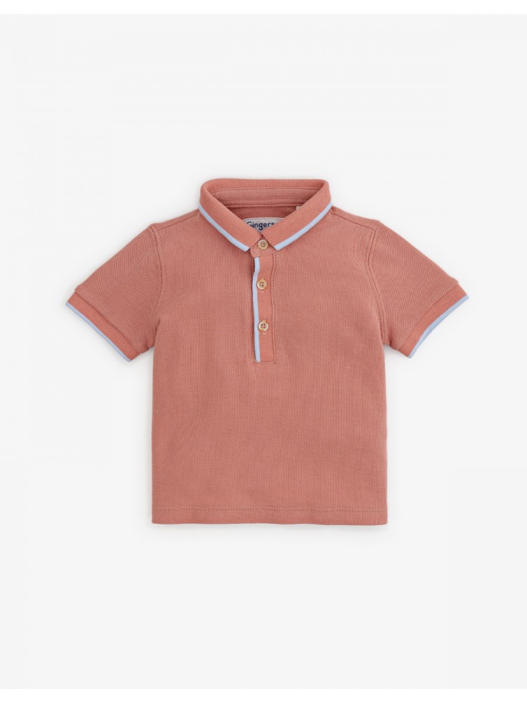 Baby boy 2025 pink polo shirt