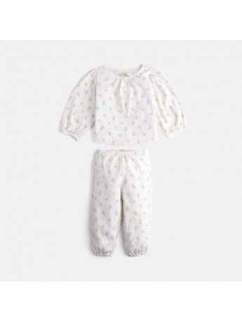 Maternity Matching Printed Pajama Set