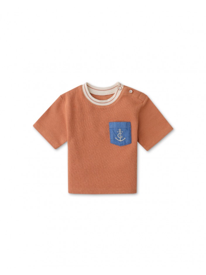 Baby Boys Embroidered Waffle Tee