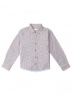 Boys' 2-Tone Checks Shirt w/Hem Binding