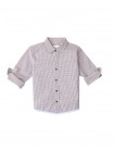 Boys' 2-Tone Checks Shirt w/Hem Binding