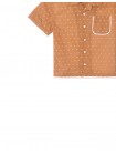 Boys' Faux Double Hem Dobby Shirt