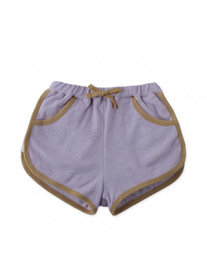 Girls' Terry Dolphin Shorts with Contrast Trims