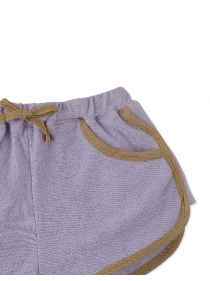 Girls' Terry Dolphin Shorts with Contrast Trims