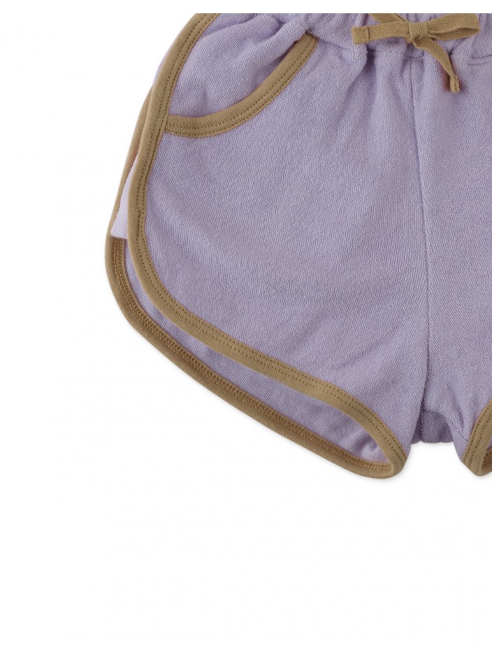 Girls' Terry Dolphin Shorts with Contrast Trims