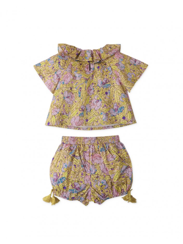 Baby Girls' Meadow Printed Blouse & Shorts Set