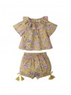 Baby Girls' Meadow Printed Blouse & Shorts Set