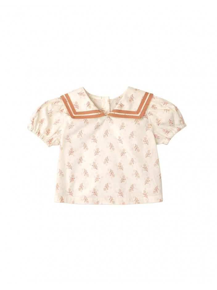 Baby Girls' Ditsy Print Ribbed Baby Tee