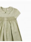 Baby Girls' Smocked Dress with Collar