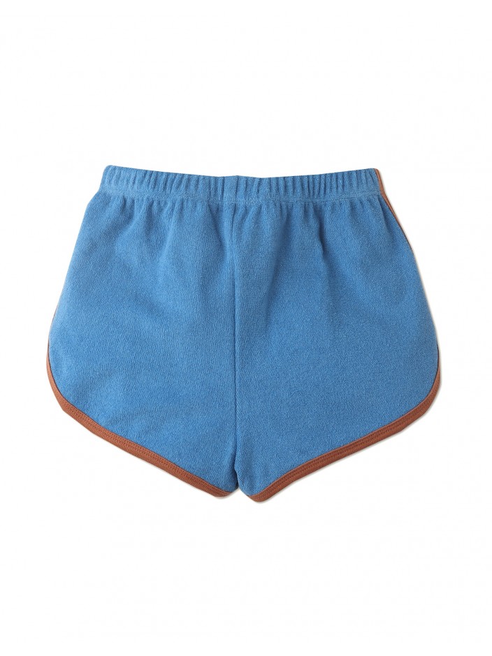 Girls' Terry Towel Dolphin Shorts with Contrast Binding