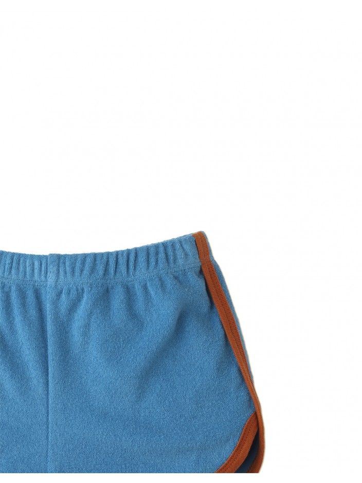 Girls' Terry Towel Dolphin Shorts with Contrast Binding